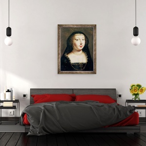 Tablou inramat - Scoala franceza - Portret De Gabrielle dEstrees, 70 x 90 cm - Img 3