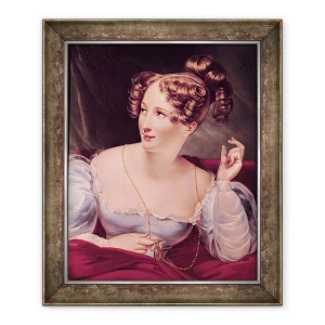 Tablou inramat - Scoala Franceza - Portretul lui Harriet Smithson 1800-54, 50 x 60 cm
