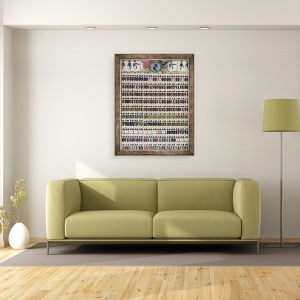 Tablou inramat - Scoala germana - Noi modele uniforme pentru Armata Regala Prusia, 60 x 80 cm - Img 2