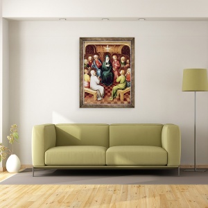 Tablou inramat - Scoala germana - Pentecost, 70 x 90 cm - Img 2