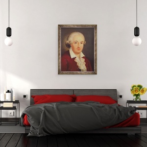 Tablou inramat - Scoala Italiana - Portret De Domenico Cimarosa 1749-1801, 70 x 90 cm - Img 3