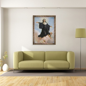 Tablou inramat - Scoala Italiana - Santa Liberata in Glory, 60 x 80 cm - Img 2