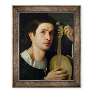 Tablou inramat - Scoala Italiana - The Lyre, 70 x 85 cm