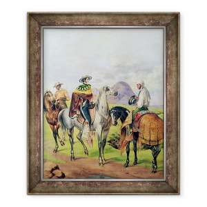 Tablou inramat - Scoala Mexicana - Fermieri, 50 x 60 cm