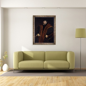 Tablou inramat - Scoala olandeza - Portretul unui barbat II, 60 x 80 cm - Img 2
