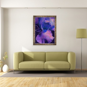 Tablou inramat - Scott J. Davis - Albastru Iris, 70 x 90 cm - Img 2