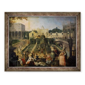 Tablou inramat - Sebastian Vrancx - O sarbatoare in parcul Ducelui de Mantua, 70 x 90 cm