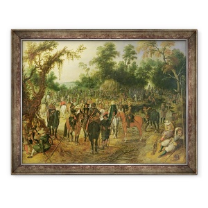 Tablou inramat - Sebastian Vrancx - Scene tabara, 60 x 80 cm