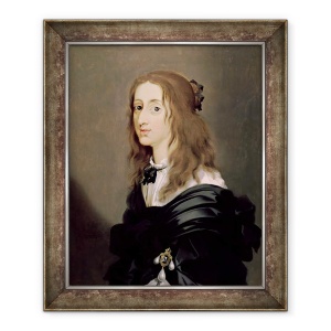 Tablou inramat - Sebastien Bourdon - Regina Christina a Suediei 1626-89 1652, 50 x 60 cm