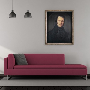 Tablou inramat - Sebastien Melchior Cornu - Edgar Quinet, 50 x 60 cm - Img 2