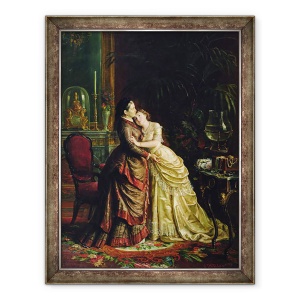 Tablou inramat - Sergei Ivanovich Gribkov - inainte de casatorie, 60 x 80 cm