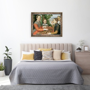 Tablou inramat - Sofonisba Anguissola - Joc de sah, 70 x 90 cm - Img 3