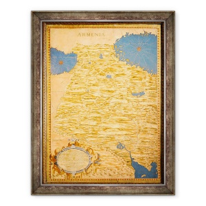 Tablou inramat - Stefano Buonsignori - Harta Armenia, 70 x 90 cm