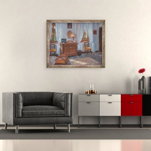 Tablou inramat - Sue Wales - Dormitor francez, 2005, 50 x 60 cm - Img 2