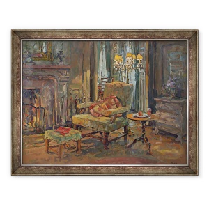 Tablou inramat - Susan Ryder - Lumina de foc Le Mairy, 60 x 80 cm