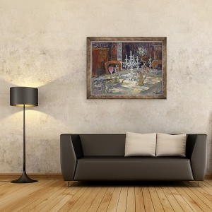 Tablou inramat - Susan Ryder - Lumina soarelui si Candleabra, 60 x 80 cm - Img 2