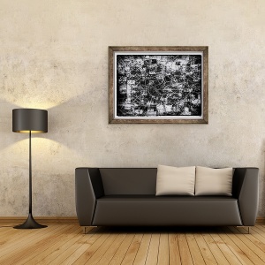 Tablou inramat - Sylver Bernat - Tout incepe intreruperea par une, 2018, 60 x 80 cm - Img 2