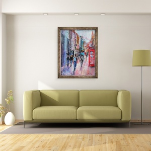 Tablou inramat - Sylvia Paul - Zi ploioasa, 70 x 90 cm - Img 2