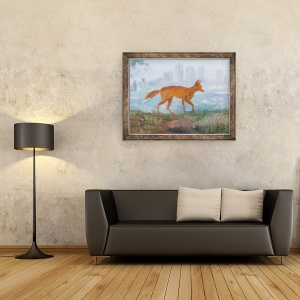 Tablou inramat - Terry Scales - Vulpea secolului 21, 60 x 80 cm - Img 2