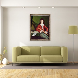 Tablou inramat - The Beardsley Limner - Clarendon Dix, 60 x 80 cm - Img 2