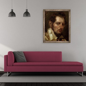 Tablou inramat - Theodore Gericault - Autoportret, 50 x 60 cm - Img 2