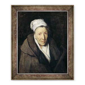 Tablou inramat - Theodore Gericault - Femeia cu jocuri de noroc Mania, 70 x 85 cm