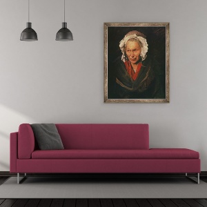 Tablou inramat - Theodore Gericault - Nebuna sau obsesia invidiei, 50 x 60 cm - Img 2