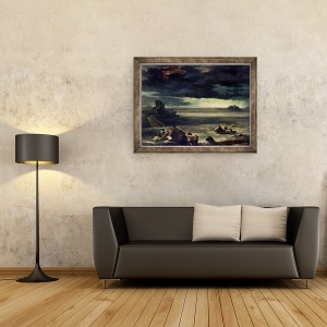 Tablou inramat - Theodore Gericault - Scena Potop, 60 x 80 cm - Img 2
