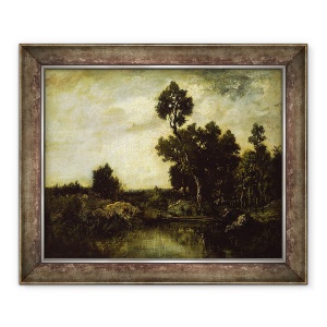 Tablou inramat - Theodore Rousseau - peisaj, 50 x 60 cm