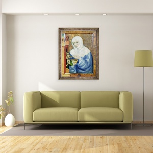 Tablou inramat - Theodoricus of Prague - Sfanta Elisabeta a Ungariei 1207-31, 60 x 80 cm - Img 2