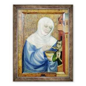 Tablou inramat - Theodoricus of Prague - Sfanta Elisabeta a Ungariei 1207-31, 70 x 90 cm