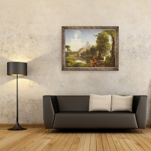 Tablou inramat - Thomas Cole - Calatoria vietii, Tineri, 70 x 90 cm - Img 2