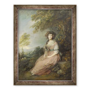 Tablou inramat - Thomas Gainsborough - Dna Richard Brinsley Sheridan, 70 x 90 cm