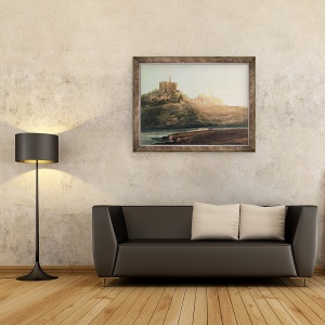 Tablou inramat - Thomas Girtin - Castelul Warkworth, Northumberland, 60 x 80 cm - Img 2