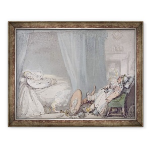 Tablou inramat - Thomas Rowlandson - Asistenta beata, 70 x 90 cm