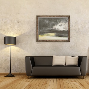 Tablou inramat - Thomas Shotter Boys - O furtuna pe coasta, 60 x 80 cm - Img 2