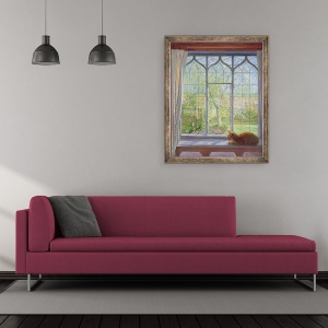 Tablou inramat - Timothy Easton - Fereastra in primavara, 50 x 60 cm - Img 2