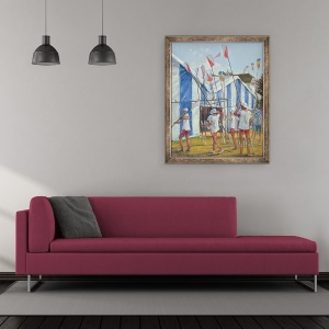 Tablou inramat - Timothy Easton - Returnarea lamelor, 50 x 60 cm - Img 2