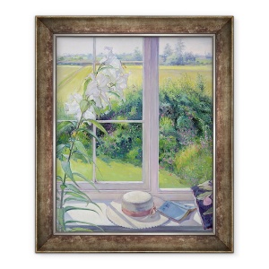 Tablou inramat - Timothy Easton - Scaun fereastra si crin II, 70 x 85 cm