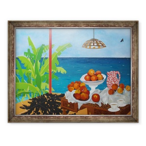 Tablou inramat - Timothy Nathan Joel - Ceai cu Cezanne, 2018, 70 x 90 cm