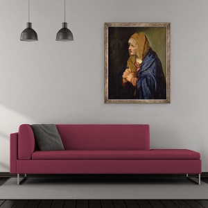 Tablou inramat - Titian - Fecioara Durerilor, 50 x 60 cm - Img 2