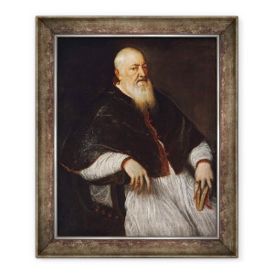 Tablou inramat - Titian - Filippo Archinto, Arhiepiscop de Milano, 50 x 60 cm