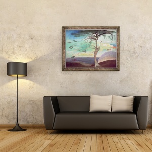 Tablou inramat - Tivadar Csontvary Kosztka - Cedrul solitar, 60 x 80 cm - Img 2