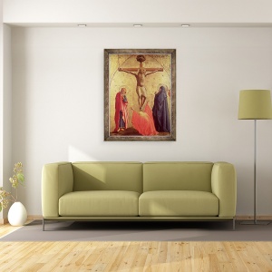 Tablou inramat - Tommaso Masaccio - Crucifixion, 60 x 80 cm - Img 2