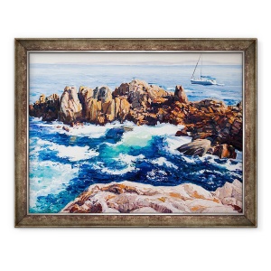 Tablou inramat - Tony Fandino - Cliff la Coruña, 70 x 90 cm