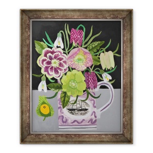Tablou inramat - Vanessa Bowman - Hellebores si Physallis, 70 x 85 cm