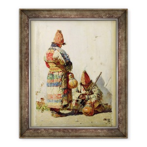 Tablou inramat - Vasili Vasilievich Vereshchagin - in Turkestan, 70 x 85 cm