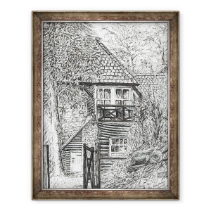 Tablou inramat - Vincent Alexander Booth - Casa de busteni, 2019, 60 x 80 cm