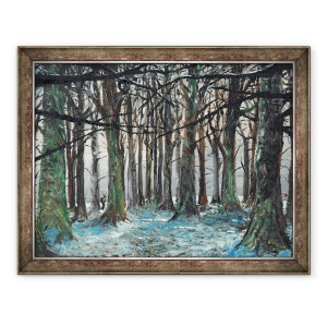 Tablou inramat - Vincent Alexander Booth - Cerbul si Runner Lyme Park, 2016, 60 x 80 cm