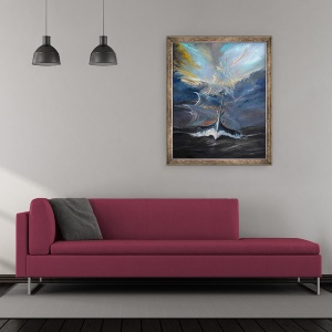 Tablou inramat - Vincent Alexander Booth - Creatorii de furtuni Beaufort Marea, 2019, 50 x 60 cm - Img 2